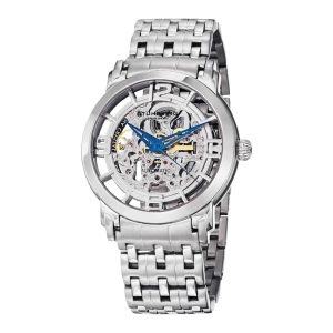 Relógio Winchester Reserva 165A2 Automático 42mm Mostrador Prateado Fivela de Aço Stuhrling