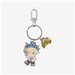 Série DIMOOS HOLIDAY NOS EUA - Pingente de Liga Metálica Caixa Surpresa Pop Mart