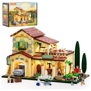 Conjunto de blocos de montar Lumibricks Farm Vineyard-Estate vinícola mediterrânea com iluminação LED 2800 peças