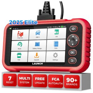Scanner Automotivo Cobertura Para Diversas Marcas 9 Idiomas Incluso Português LAUNCH CRP123E Vermelho