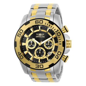 Relógio Masculino Pro Diver SCUBA Invicta 22322 Prata Dourado e Preto