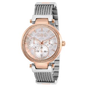 Relgio feminino anjo - 36 mm. Rosa ouro. Prata 28922 Invicta