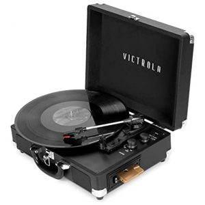 Toca Discos Retro 3 Velocidades com Bluetooth e Cassete Victrola VSC 500BTC Preto