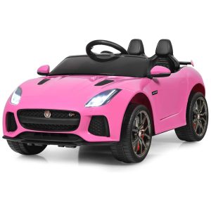 Costzon Carro Carrinho Elétrico 2 Assentos 12V c Controle Remoto Vel 8 km h Idade 3 Rosa