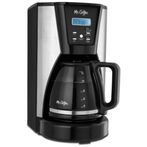 Máquina de Café programável Mr. Coffee 12 Xícaras Função de Pausa para Servir Desligamento Automático Timer e Sinal Sonoro de Ciclo Final.