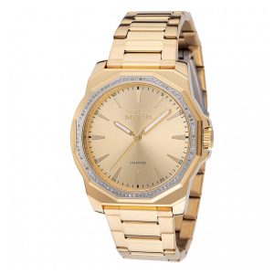 Relógio Masculino Invicta Elite Diamond 0.33 Quilates 42mm Dourado 48732