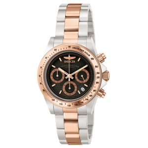 Relógio Masculino Speedway Invicta 6932 Prata e Ouro Rosa
