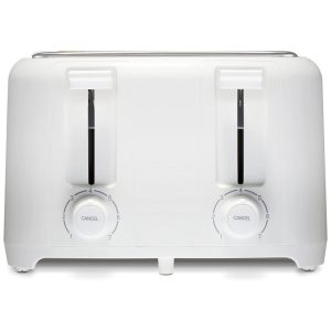 Torradeira Elétrica 4 Fatias 6 Níveis de Tostagem com Desligamento Automático e Botão de Cancelamento 110V 800W Proctor Silex 24214PS Branca