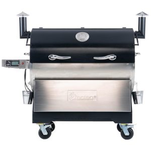 Churrasqueira á Pellet de Madeira com Wi-Fi Painel Digital e Superfície de Cozimento Total 16354 cm2 Recteq Prata e Preto