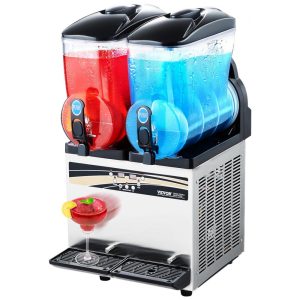 Máquina de Bebidas Geladas VEVOR Duplo Tanque 15 Litros x2 em Aço Inox Perfeita para Festas e Negócios de Alimentação