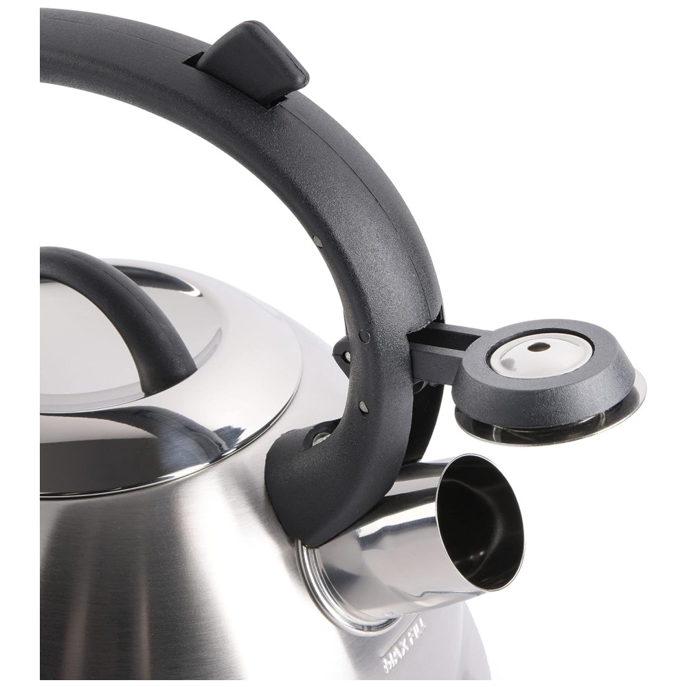 Chaleira 1.5L com Apito e Cabo ergonômico Aço Inoxidável MR. COFFEE 91407.02 Prateado - Imagem 5