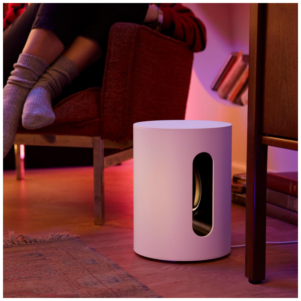 Sonos Sub Mini Subwoofer Wireless Compacto com Graves Potentes, Design Elegante e Acabamento Fosco – Branco - Imagem 6