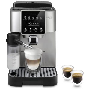Maquina de Café com Bocal para Espuma de Leite Automático 13 Configurações e Moedor de Café Integrado 110V 1250W De'Longhi Magnifica Start Prata