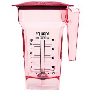 Jarra Liquidificadora Blendtec FourSide 40-619-62 2.2L Vermelha com Tampa Vermelha