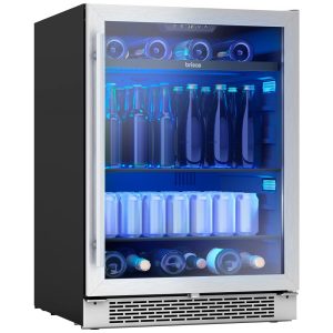 Adega Climatizada de Zona Única para 8 Garrafas e 112 Latas 110V Zephyr Prata