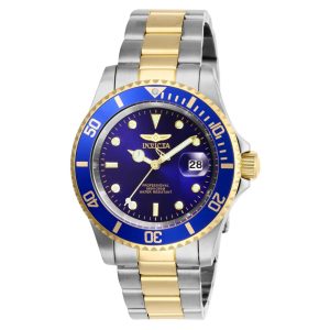 Relgio masculino Invicta Pro Diver - 40 mm em ao e ouro 26972