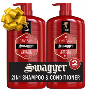 Shampoo e Condicionador 865 ml 2 em 1 Revitalizante para Homens OLD SPICE Vermelho