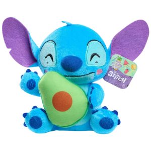 Pelúcia Stitch 18 cm de Altura com Abacate para Crianças Acima de 2 Anos Just Play Azul