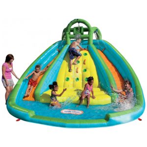 Toboágua Inflável com Parede de Escada para até 4 de 5 a 10 Anos Little Tikes