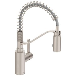 Torneira Cozinha de Arco Alto de Uma Mão Inoxidável Moen 5926SRS Genta LX