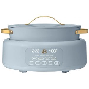 Generic Beautiful 10 em 1 MultiCooker Elétrico 57L Display Digital 10 Funções Panela Antiaderente Controle Touch Azul Cornflower