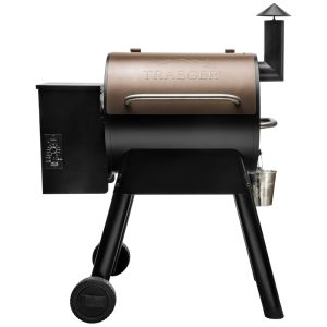 Churrasqueira e Defumador Elétrico de Pellets de Madeira Traeger Pro 22 Bronze 1.470 cm² de Área de Cocção 230ºC Máx Sonda de Temperatura