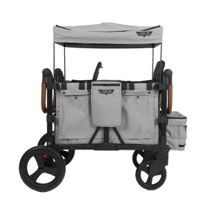 Carrinho de Passeio Dupla Keenz VYOO Cinza com 5 Posições de Assento e Rodas