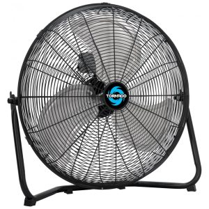Ventilador de Piso Metal 508 cm Tornado Preto 3 Velocidades Alta Vazão 4750 CFM Inclinação 120° Modelo HI-FAN-20HVFF-1P 110V