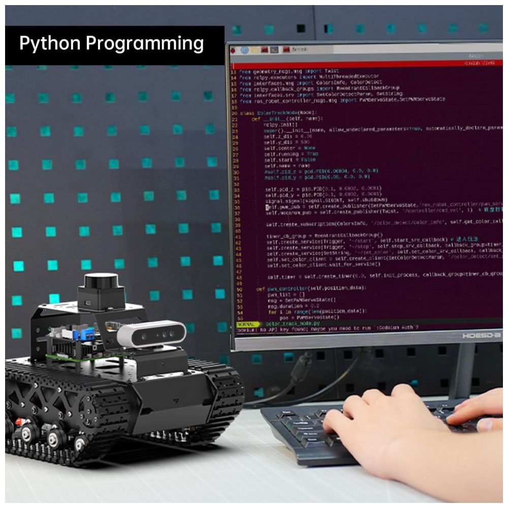 Hiwonder MentorPi M1 – Robô Educacional com Chassi Mecanum, ROS2 e Suporte a ChatGPT – Kit Avançado com Câmera 3D, Lidar TOF e Navegação Autônoma - Imagem 9