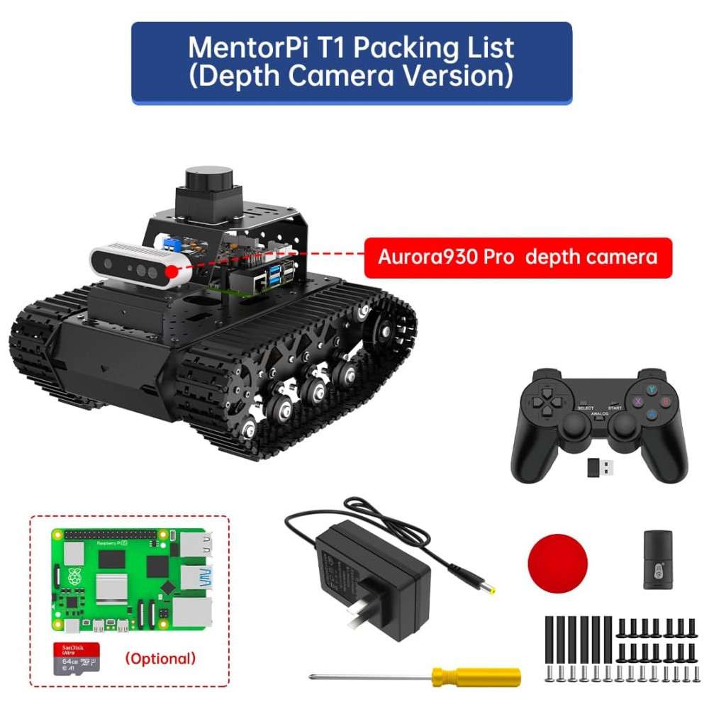 Hiwonder MentorPi M1 – Robô Educacional com Chassi Mecanum, ROS2 e Suporte a ChatGPT – Kit Avançado com Câmera 3D, Lidar TOF e Navegação Autônoma - Imagem 10