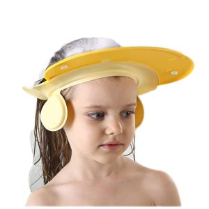 Chápeu Viseira Infantil Protetor de Olhos Hora do Banho AMTOOCH Amarelo