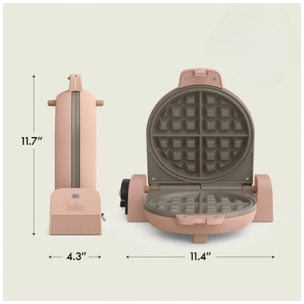 Máquina de Waffles bella FlipnStore com Revestimento Cerâmico EverGood, Design Compacto que Economiza Espaço, Indicador de Energia, - Imagem 7