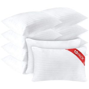 Luxury Travesseiros Queen Macios com Capa de Algodão Lavável 76 x 4 UN