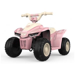 Carro Elétrico Infantil Gotrax RT1 12V Rosa para Crianças 15-4 Anos com Bateria de Chumbo Pneus Grandes de 8" e Controle Fácil