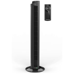 Ventilador de Torre com Controle Remoto 99 Velocidades Temporizador 12H e Oscilação de 70º 110V Vornado OZI42DC Preto
