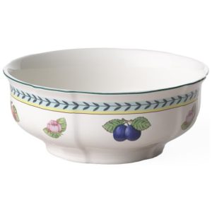 Tigela Estilo Clássico com Capacidade de 1.2L Material de Porcelana Premium e Formato Redondo Villeroy Boch Branca Colorida