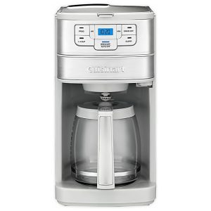 Cafeteira Automática Programável 12 Xícaras em Aço Inox 110V Cuisinart DGB 400SS Branca