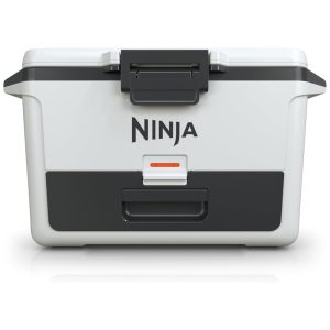 Cooler Térmico Portátil 46L com Gaveta em Zona Seca Premium Mantém o Gelo por Dias Ninja FB151GY FrostVault Branco