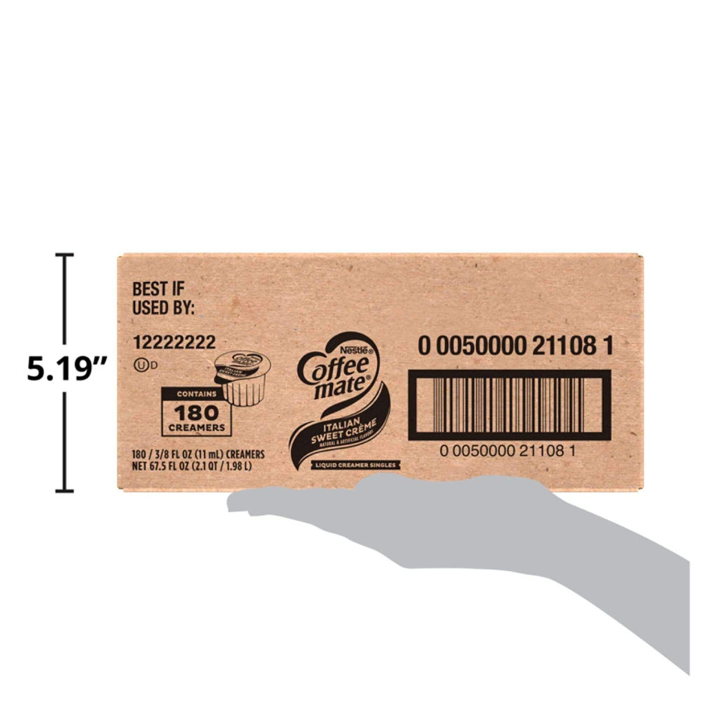 Creme para Café Sabor Doce Italiano Creme Líquido Não Lácteo 180 Unidades Nestlé Coffee Mate - Imagem 8