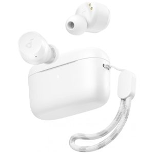 Fones de Ouvido Bluetooth com 28H de Reprodução Resistente à Água e 2 Microfones Soundcore A20i Branco