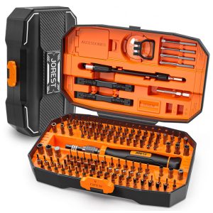 Kit de Chaves de Fenda de Precisão JOREST 152 Peças 1 Kit CR-V Colorido 140 Bits Torx Triwing Flexível