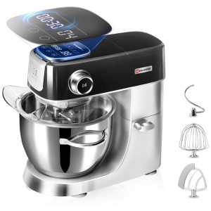 Batedeira 3 em 1 5L com 11 Velocidades Display LED e Acessórios 110V 500W HAUSWIRT Preta