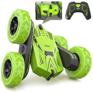 Carrinho de Controle Remoto 4WD 2.4 Ghz 360 com Bateria Recarregável SGILE Verde