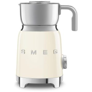 Espumador de Leite SMEG Retrô Estilo Anos 50 com 2 Discos 6 Programas Pré-Definidos Frotação Quente ou Fria e Aquecimento por Indução