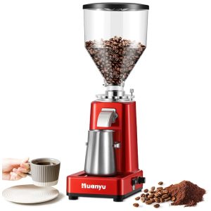 Moedor de Café com 19 Configurações de Moagem 110V 200W Huanyu Vermelho