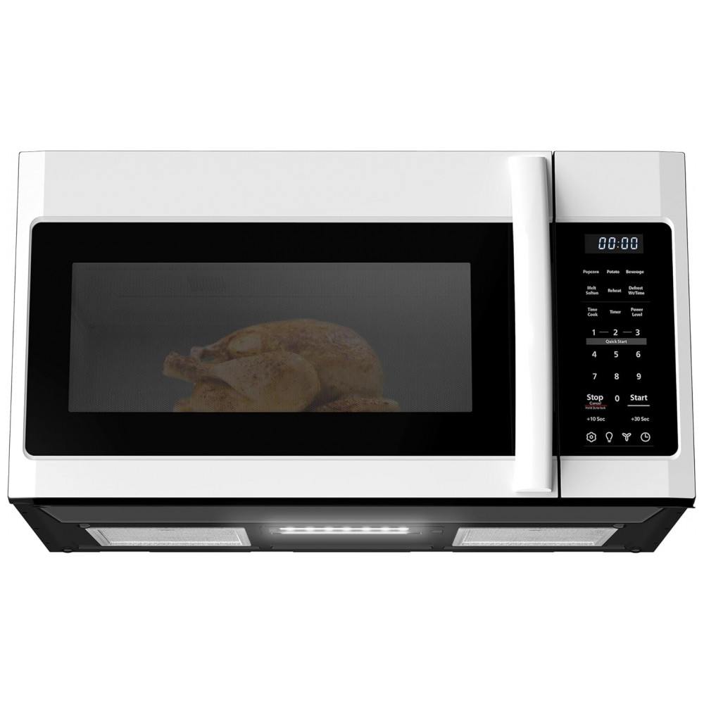 Forno Micro-ondas de Embutir BLACK+DECKER com Exaustor e Cozimento Automático com um Toque de 4814 litros Branco 1000 Watts