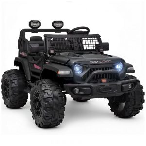 Carro Elétrico Infantil a Bateria 24V 2 Assentos com 3 Velocidades Motor Potente 480W BLITZSHARK SRK 0935 MAX Preto