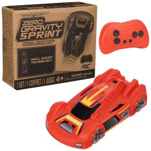 Air Hogs Zero Gravity Sprint RC Car Wall Climber Vermelho Recarregável via USB Brinquedo Indoor para Crianças a partir de 4 anos