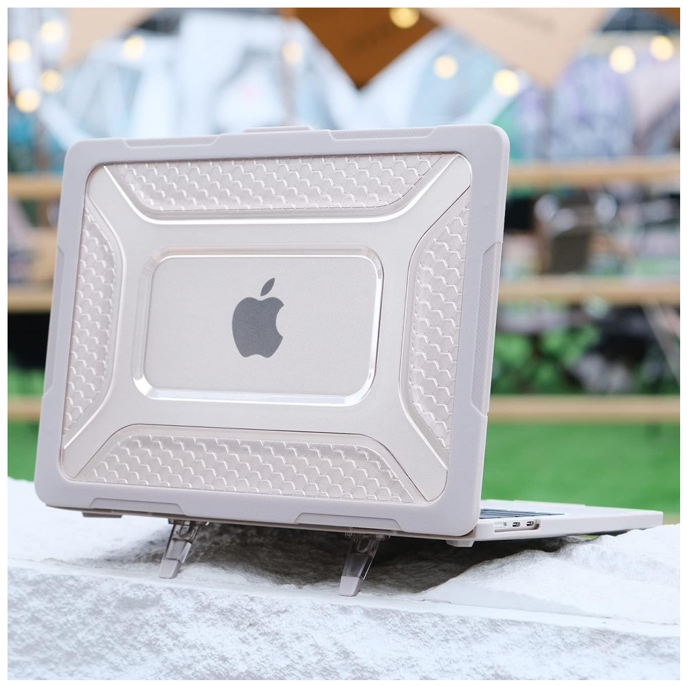 Capa Rígida Antichoque Rock Stone para MacBook Air 15″ (2023–2025 Modelos A3241/A3114/A2941 M2/M3/M4) – MEEgoodo - Imagem 6