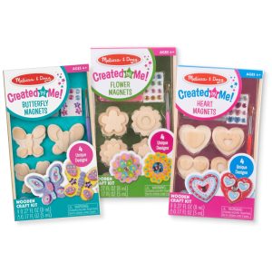 Kit de Artesanato Infantil Imãs de Madeira e Acessórios para Crianças Acima de 4 Anos Melissa & Doug